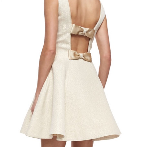 ERIN FETHERSTON Veronica Bow Back Metallic Dress - Picture 2 of 8